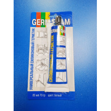 Герметик силиконовый универсальный 70г (белый) "Germ Foam"
