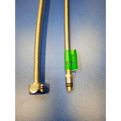 Гибкая подводка нерж. 100см 1/2"×М10 Гайка/Штуцер (2шт) Lavita