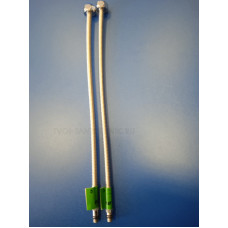 Гибкая подводка нерж. 40см 1/2"×М10 Гайка/Штуцер (2шт) Lavita