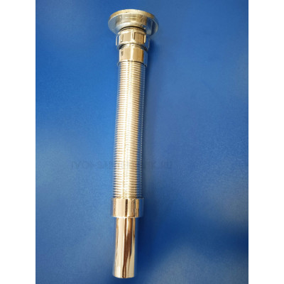 Гофросифон 1 1/2"х40мм ХРОМ (Санакс Plast)