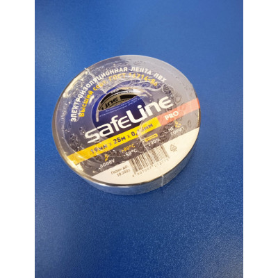 Изолента 19ммх25м (черная) Safeline