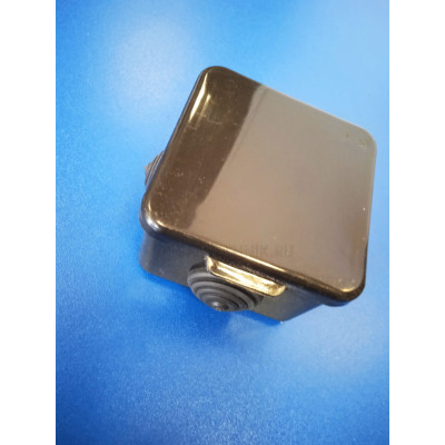 Коробка распред. ОУ 65х65х45 4гермоввода с крышк. (Uplast) IP54 Черная