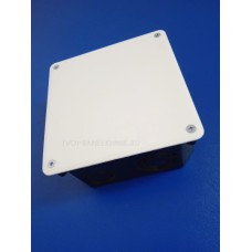 Коробка распред. СУ 100х100х50 д/тв.стен с крышкой (Uplast) Коробка распред. СУ 100х100х50 д/тв.стен с крышкой (Uplast)