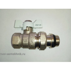 Кран-американка 1/2" (V&G) белая баб.