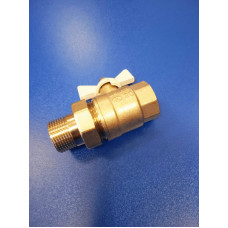 Кран-американка 3/4" (Lavita) белая бабочка