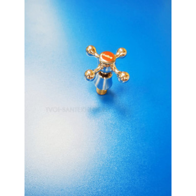 Кран-букса 1/2" + маховик-крест (металл) Haiba НВ0008