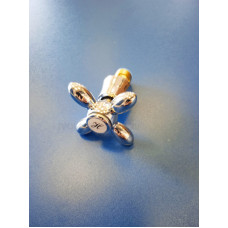 Кран-букса 1/2" + маховик-крест (металл) Ledeme LH27