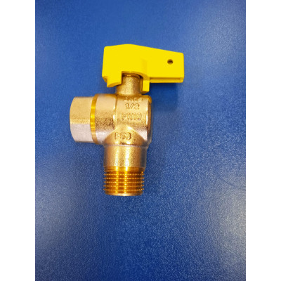 Кран шар. 1/2" нр-вр бабочка -угловой (СТМ) для газа Кран шар. 1/2" нр-вр бабочка -угловой (СТМ) для газа