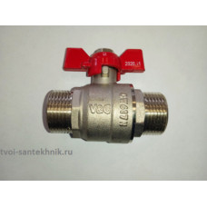 Кран шар. 3/4 нр/нр бабочка (V&G)