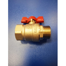 Кран шар. 3/4" вр/нр бабочка (V&G)