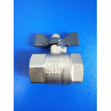 Кран шар. 3/4" вр/вр бабочка (Эконом) Кран шар. 3/4" вр/вр бабочка (Эконом)