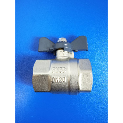 Кран шар. 3/4" вр/вр бабочка (Эконом)