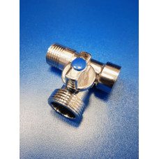 Кран шар.проходной 3/4"-1/2"-1/2" (Fresso)