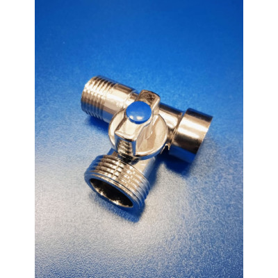 Кран шар.проходной 3/4"-1/2"-1/2" (Fresso)