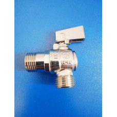 Кран шар.угловой 1/2"-1/2" нр-нр (Aqualink)