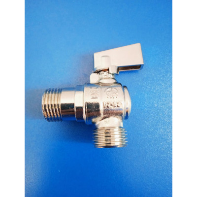 Кран шар.угловой 1/2"-1/2" нр-нр (Aqualink)