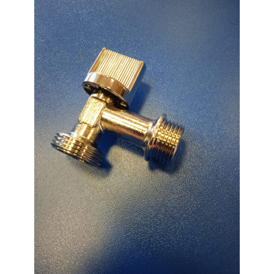 Кран шар.угловой 1/2"-3/4" нр-нр (Aqualink)