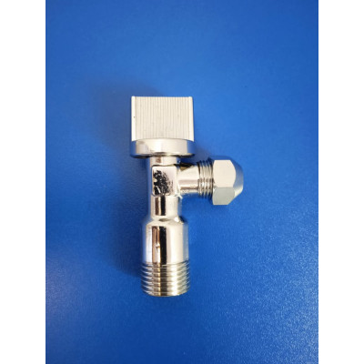 Кран шар.угловой 1/2"-3/8" нр-нр с цангой (СТМ) Кран шар.угловой 1/2"-3/8" нр-нр с цангой (СТМ)