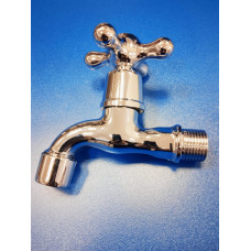 Кран шар. водоразборный 1/2" (цинк) крест Кран шар. водоразборный 1/2" (цинк) крест
