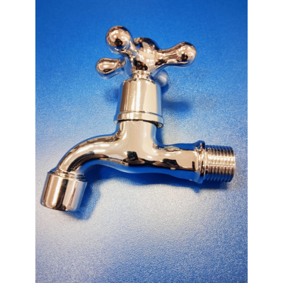 Кран шар. водоразборный 1/2" (цинк) крест