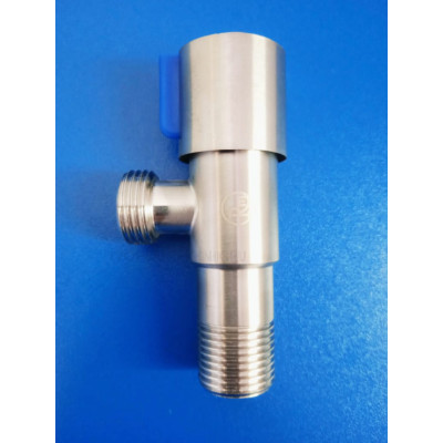 Кран угловой 1/2"-1/2" (RM) - нерж.сталь