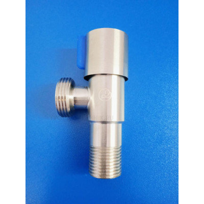 Кран угловой 1/2"-3/4" (RM) - нерж.сталь