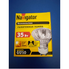 Лампа галогенная 35Вт GU10 Navigator
