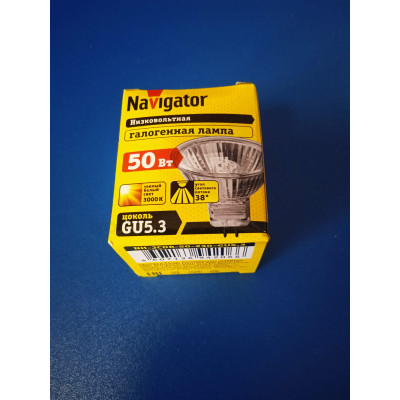 Лампа галогенная 50Вт GU5.3 Navigator
