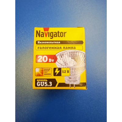 Лампа галогенная MR16 20Вт GU5.3 12В Navigator