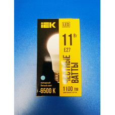 Лампа LED 11Вт 6500К Е27 (IEK) -шар А60 Лампа LED 11Вт 6500К Е27 (IEK) -шар А60