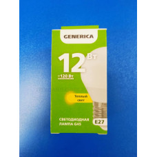 Лампа LED 12Вт 3000К Е27 (IEK Generica) -шар G45 Лампа LED 12Вт 3000К Е27 (IEK Generica) -шар G45