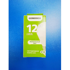 Лампа LED 12Вт 4000К Е14 (IEK Generica) -шар G45 Лампа LED 12Вт 4000К Е14 (IEK Generica) -шар G45