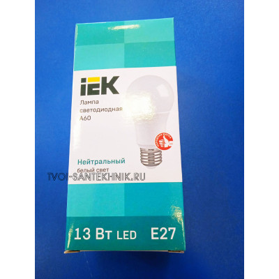 Лампа LED 13Вт 4000К Е27 (IEK) -шар А60