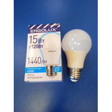 Лампа LED 15Вт 4500К Е27 (Ergolux) -шар А60