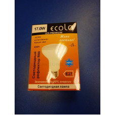 Лампа LED 17Вт 4200К Е27 (Ecola) -шар R80