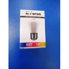 Лампа LED 1Вт Е27 C45 RGB (Feron) плавн.смена цвета, матовая Лампа LED 1Вт Е27 C45 RGB (Feron) плавн.смена цвета, матовая