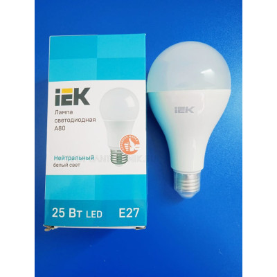 Лампа LED 25Вт 4000К Е27 (IEK) -шар А80