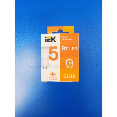 Лампа LED 5Вт 3000К GU10 (IEK)