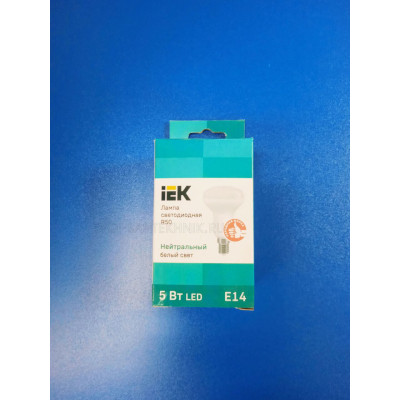 Лампа LED 5Вт 4000К Е14 (IEK) - грибок R50