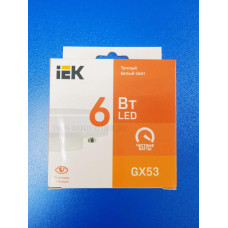 Лампа LED 6Вт 3000К GX53 (IEK) -таблетка Т75