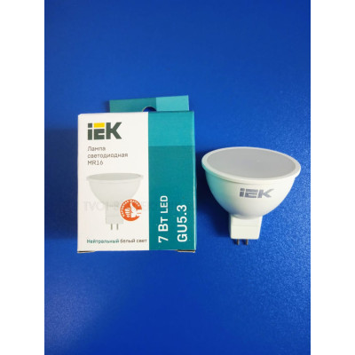 Лампа LED 7Вт 4000К GU5.3 (IEK) - софит MR16