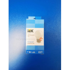 Лампа LED 7Вт 6500К Е27 (IEK) -шар G45 Лампа LED 7Вт 6500К Е27 (IEK) -шар G45