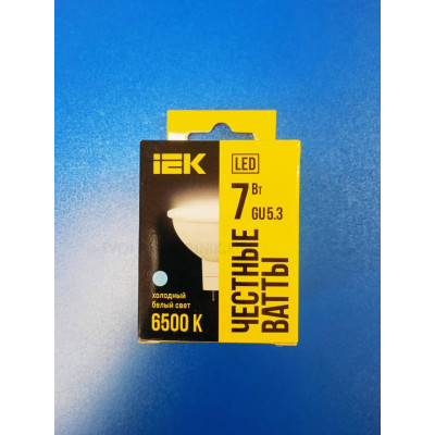 Лампа LED 7Вт 6500К GU5.3 (IEK) - софит MR16