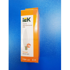 Лампа LED 9Вт 3000К Е14 (IEK) -свеча С35 Лампа LED 9Вт 3000К Е14 (IEK) -свеча С35