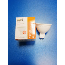 Лампа LED 9Вт 3000К GU5.3 (IEK) - софит MR16 Лампа LED 9Вт 3000К GU5.3 (IEK) - софит MR16