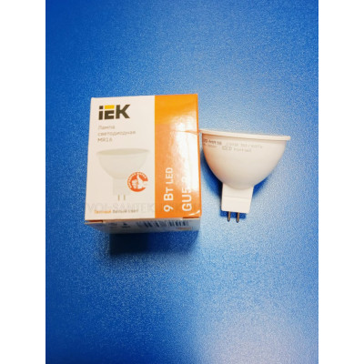 Лампа LED 9Вт 3000К GU5.3 (IEK) - софит MR16