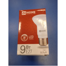 Лампа LED 9Вт 4200К Е27 (InHome) -R63