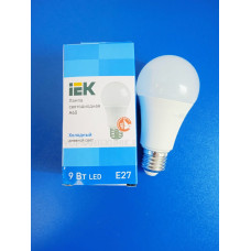 Лампа LED 9Вт 6500К Е27 (IEK) -шар А60