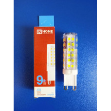 Лампа LED 9Вт 6500К G9 (InHome)