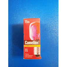 Лампа накаливания Е14, 15Вт для духовок (Camelion) до+300°C